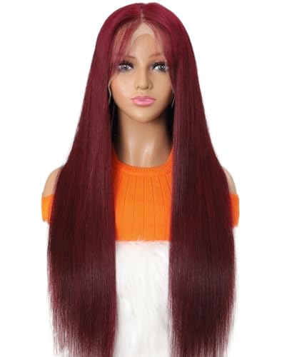 Transparent Lace Front straight 13 * 4 lace front wigs Pre Plucked With Hair human hair wigs Hair Replacement Wig use for women von XXGFCZ