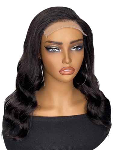 Womens 5 * 5 Lace Front Human Hair Wigs For Women Loose Wave Lace Frontal Wig Remy Hair von XXGFCZ