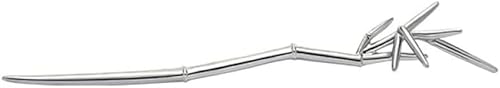 Chinesische Haarstäbchen, Haarstäbchen for Frauen, Haarstäbchen, Haarstäbchen for dickes Haar, Formhaarstäbchen for Dutts, eleganter modischer Haarnadelstab(Silver) von XXJYOPHQ