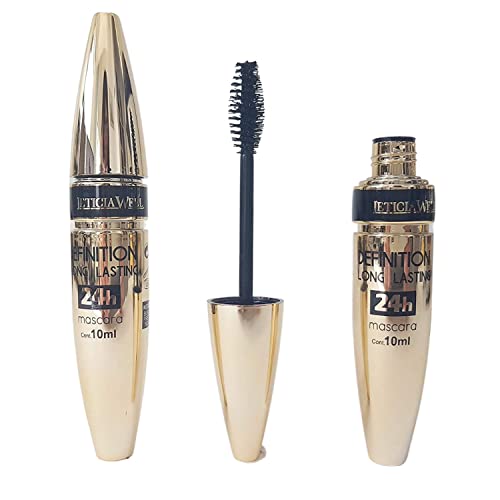 24h Volumen Mascara, für Wimpernverlängerungen geeignet - ölfrei, 10ml Wimperntusche wasserlöslich von XXL Lashes