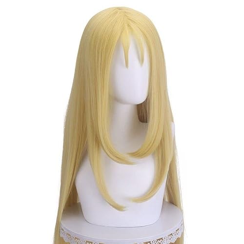 Anime Kofune Ushio Cosplay Perücke Gerade Blondes Haar 80cm Rollenspiel Perücke Halloween Party Perücke+Perücke Hut von XXSLY