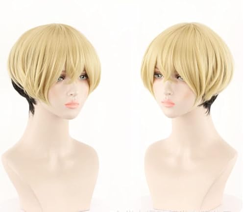 Tokyo Revengers Chifuyu Matsuno Short Wig Cosplay Heat Resistant Hair Party Wigs Halloween Weihnachtsfeier Perücke von XXSLY