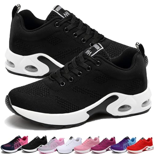 XXXKAIXN Orthopädische Schuhe Damen, Orthoback Schuhe Damen, Ergonomische Schuhe Damen, Orthopädische Turnschuhe Damen, Schmerzlinderungs-Schuh 35 EU-42 EU (Schwarz,38 EU) von XXXKAIXN