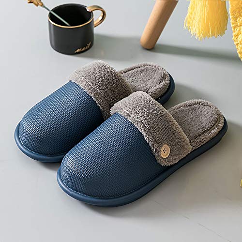 Baumwolle Drinnen Pantoffeln Plüsch Hausschuhe Frauen Winter Wasserdichte rutschfeste küche Haushalt abnehmbare und waschbare Baumwollschuhe Männer Winter Slip-on Plüsch Haus Schuhe for Paare Damen Ha von XXXXW