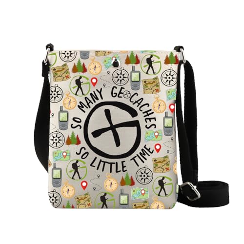 Cochet Lover Geldbörse Schultertasche Geocaching Geschenk Geocache Addict Geschenke Outdoor Geschenk Schatzsuche inspiriert Crossbody Bag, So Many Ge Cb von XYANFA