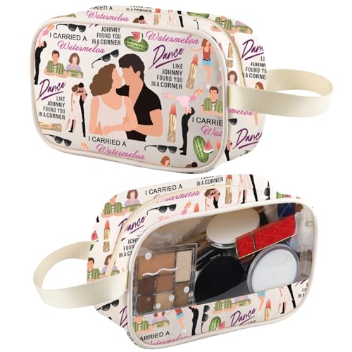 Make-up-Tasche mit Aufschrift "Dance 80s Movie Inspired I Carried a Watermelon Dancing Lover", Geschenk, Reise-Kulturbeutel, Organizer, Kosmetiktasche, Tanzen wie tm*) von XYANFA