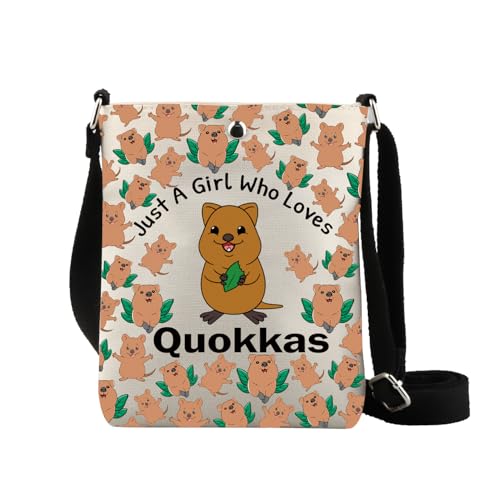 Quokka Geldbörse Schultertasche Quokka Liebhaber Geschenk Australian Wildlife Geschenk Just A Girl Who Loves Quokkas Handtasche, Loves Quok Cb von XYANFA