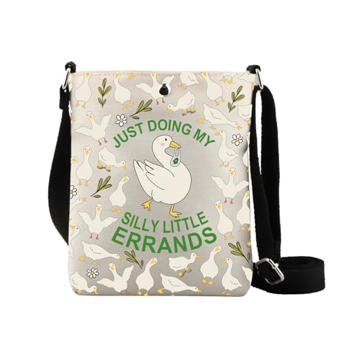 Silly Gift Goose Crossbody Bag Silly Lilly Goose Lover Gift Just Doing My Silly Lilly Errands Geldbörse Umhängetasche, My Silly Cb von XYANFA