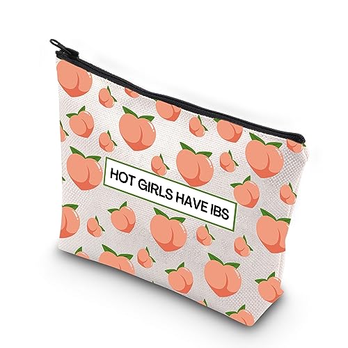 XYANFA Hot Girls Have IBS Make-up-Tasche Reizdarmsyndrom Bewusstsein Geschenk IBS Krieger Geschenk Chronische Krankheit Geschenk IBS Kosmetiktasche, HEISSE MÄDCHEN HABEN IBS, modisch von XYANFA