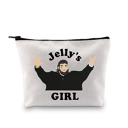 XYANFA Jellly inspirierte Country-Musik-Make-up-Tasche, Country-Musikliebhaber, Geschenk, Country-Western-Geschenke, Rock-Sänger-Fan, Reißverschlusstasche, Jellly's GIRL, modisch von XYANFA