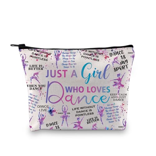 XYANFA Kosmetiktasche mit Reißverschluss "Dance Is My Sport", Geschenk für Tanzlehrer, Dankeschön, Geschenk für Mädchen, die Tanz lieben, Mädchen, das Tanzen liebt, modisch von XYANFA