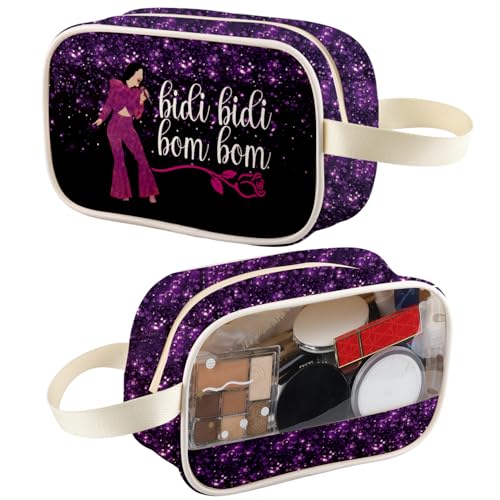XYANFA Singer Selen Make-up-Tasche Bidi Bidi Bom Bom Selen Latin Dance Lyric Geschenk Sänger Fans Reißverschlusstasche, Bidi t-m, modisch von XYANFA