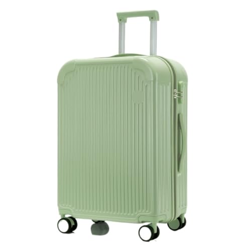 XYGQYJ Koffer Empfohlener Koffer for Männer und Frauen, robuster und langlebiger Trolley-Koffer, leiser Rollkoffer for Einsteigen Koffer Hartschale(Green,20IN) von XYGQYJ