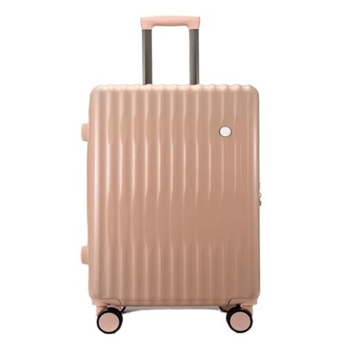 XYGQYJ Koffer Gepäck-Koffer for Männer und Frauen, Boarding-Trolley-Koffer, leicht, geräuschlos, Neuer Passwort-Koffer for Herren Koffer Hartschale(Rosa,22in) von XYGQYJ