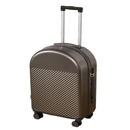 XYGQYJ Koffer Gepäck Neue Trolley-Koffer Langlebige Passwortbox Ins Herren- und Damen-Ledergepäcktaschen Robuste Produkte Koffer Hartschale(Gray,24in) von XYGQYJ
