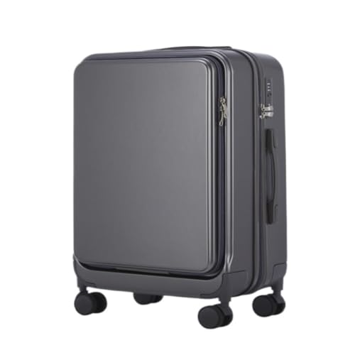 XYGQYJ Koffer Multifunktionaler Koffer-Trolley for Männer, Robuster Und Langlebiger Studenten-Universal-Rad-Passwort-Koffer Koffer Hartschale(Gray,20in) von XYGQYJ