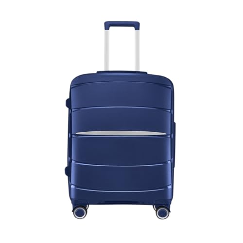XYGQYJ Koffer Trolley-Koffer mit Aluminiumrahmen, Universalräder, 24-Zoll-Trolley-Koffer, 26-Zoll-Koffer for Männer und Frauen Koffer Hartschale(Blue,24IN) von XYGQYJ