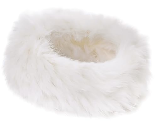XYIYI Weiß Damen russische Kunstpelzmütze Winter warm Kosaken Stil Visor Hut von XYIYI