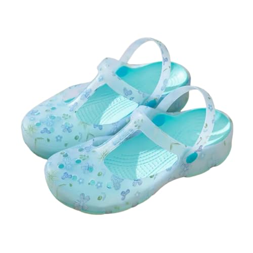 XYNM Hausschuhe Sommer Neue Frauen Sandalen Nicht-Slip Weich-Soled-gelee-Sandalen Täglich Schlupf Clogs Freizeitschuhe Mode Druckstrand von XYNM