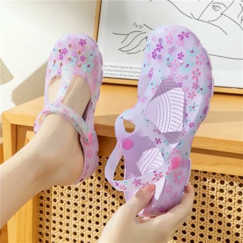 XYNM Hausschuhe Sommer Neue Frauen Sandalen Nicht-Slip Weich-Soled-gelee-Sandalen Täglich Schlupf Clogs Freizeitschuhe Mode Druckstrand von XYNM