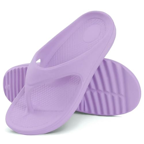 XYNM Orthopädische Sandalen für Damen, Flip-Flops mit Fußgewölbeunterstützung, rutschfest, für Bad, Dusche, Unisex, modisches Haus, violett, 44 EU XYNM Orthopädische Sandalen für Damen, Flip-Flops mit Fußgewölbeunterstützung, rutschfest, für Bad, Dusche, Unisex, modisches Haus, violett, 44 EU von XYNM