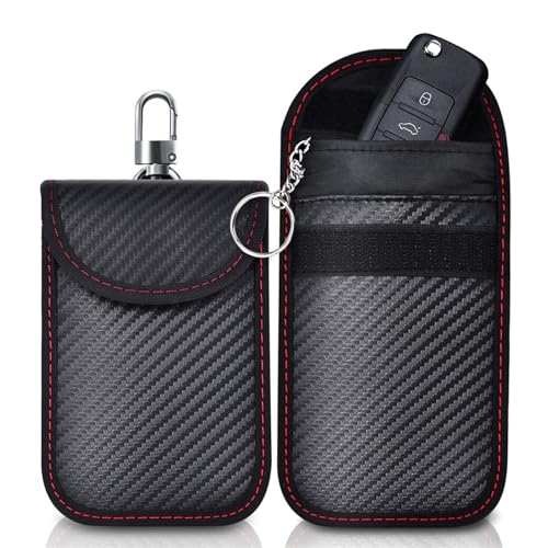 2 Pack Autoschlüssel Schutz Keyless Go Schutzhülle,Keyless Go Schutz Autoschlüssel Schutz Keyless Hülle,Rfid Funkschlüssel Abschirmung Schlüsseltasche Schlüsseletui von XYTAHDM