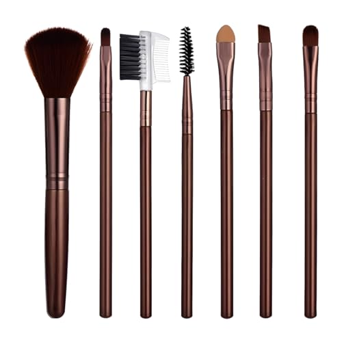 XYTAHDM 7pcs Concealer Pinsel Set, Lidschatten Pinselset，Angewinkelter Nasenkontur Pinsel, Augen Make Up Pinsel Augenpinsel Set, Flachkopf Rouge Pinsel, für Lidschatten,Augenbraue,Eyeliner,Blending von XYTAHDM