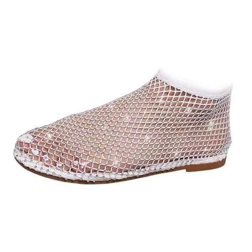 XYWSPSCV Ultra-Bequeme, Glänzende Gem-Mesh-Flats, Lässige, Elastische Slip-On-Mesh-Flat-Schuhe Für Damen, Shiny Gem Mesh-Flats von XYWSPSCV