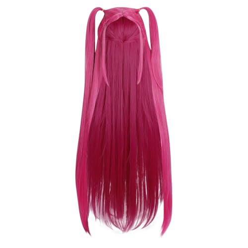 Huntrix Perücke Dämon Kostüm Perücke Kinder Erwachsene Cosplay Wig Huntr/x Anime Jäger Popsänger Idol Haarteil Mädchen Kinder für Karneval Halloween Party von XYYYHTL
