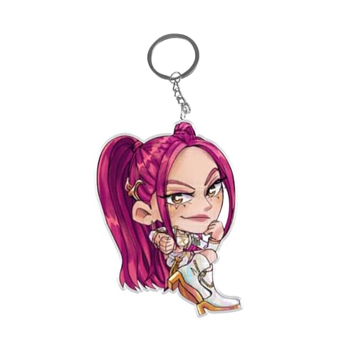 XYYYHTL Huntrix Schlüsselanhänger Huntrx/X Anime Figur Souvenir Schlüsselringe Jungen und Mädchen Rucksack Anhänger Pop Figuren aus Acrylic Geschenk Zubehör von XYYYHTL