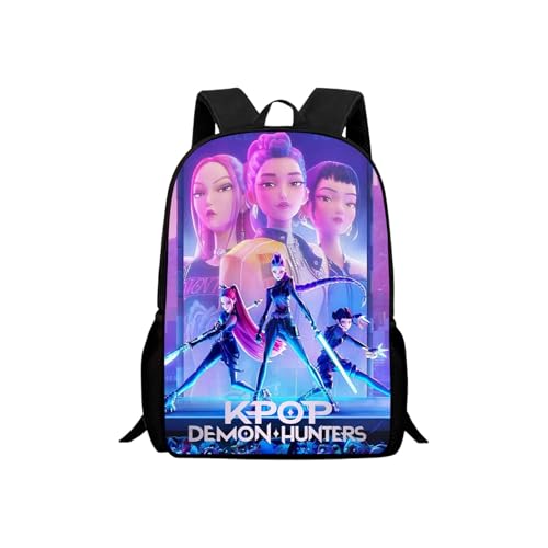 XYYYHTL Kpop Demon Hunters Schulrucksack K-pop Demon Hunters Rucksack Rumi Mira Zoey Charakter Drucke Rucksack wasserdicht tragbare Schultasche Handgepäck für Jungen Mädchen Fans Collectors XYYYHTL Kpop Demon Hunters Schulrucksack K-pop Demon Hunters Rucksack Rumi Mira Zoey Charakter Drucke Rucksack wasserdicht tragbare Schultasche Handgepäck für Jungen Mädchen Fans Collectors von XYYYHTL