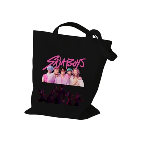 XYYYHTL Kpop Demon Hunters Tasche Huntr/X Saja Boys Umhängetasche Mädchen Y2K Canvas Tote Bag Einkaufstasche Damen Handtasche Unisex Rucksack XYYYHTL Kpop Demon Hunters Tasche Huntr/X Saja Boys Umhängetasche Mädchen Y2K Canvas Tote Bag Einkaufstasche Damen Handtasche Unisex Rucksack von XYYYHTL