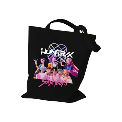 XYYYHTL Kpop Demon Hunters Tasche Huntr/X Saja Boys Umhängetasche Mädchen Y2K Canvas Tote Bag Einkaufstasche Damen Handtasche Unisex Rucksack XYYYHTL Kpop Demon Hunters Tasche Huntr/X Saja Boys Umhängetasche Mädchen Y2K Canvas Tote Bag Einkaufstasche Damen Handtasche Unisex Rucksack von XYYYHTL