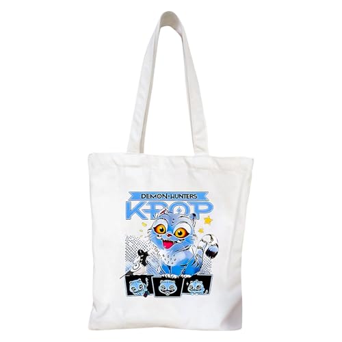 XYYYHTL Kpop Demon Hunters Tasche Huntr/X Saja Boys Umhängetasche Mädchen Y2K Canvas Tote Bag Einkaufstasche Damen Handtasche Unisex Rucksack von XYYYHTL