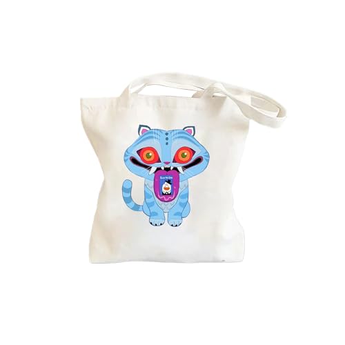 XYYYHTL Kpop Demon Hunters Tasche Huntr/X Saja Boys Umhängetasche Mädchen Y2K Canvas Tote Bag Einkaufstasche Damen Handtasche Unisex Rucksack von XYYYHTL