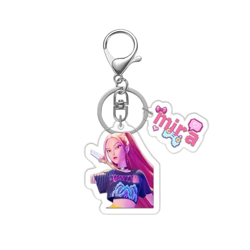 XYYYHTL Huntrix Merch SchlüSselanhänger Huntrix Acrylic SchlüSselanhänger Anhänger Geschenke für Fans von XYYYHTL