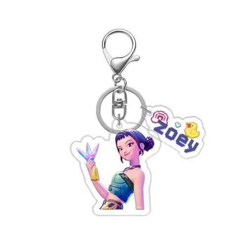 XYYYHTL Huntrix Merch SchlüSselanhänger Huntrix Acrylic SchlüSselanhänger Anhänger Geschenke für Fans von XYYYHTL