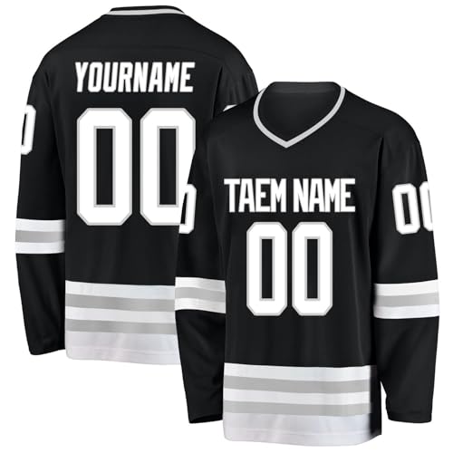 XYYYHTL Personalisiertes Eishockey Trikot Herren Damen Gestalten Sie Ihr Hockey Trikots mit Ihrem Namen/Team/Nummer von XYYYHTL