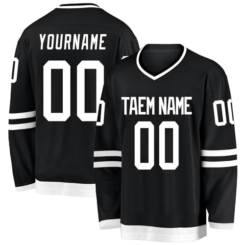 XYYYHTL Personalisiertes Eishockey Trikot Herren Damen Gestalten Sie Ihr Hockey Trikots mit Ihrem Namen/Team/Nummer von XYYYHTL