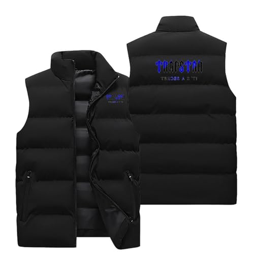 XYYYHTL Shooters Trapstar Winter Wärme Dicke Herren Weste mit Reißverschluss, Premium Wasserabweisend Ärmellose Outdoorjacke Trapstar Jacke Herren Trapstar Jacke Trapstar Zipper WesteA221 von XYYYHTL