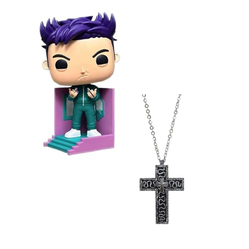 XYYYHTL Thanos Halskette Spiel Kreuzförmige Halskette mit Geheimfach, antikes Kreuz Charakter zehn geformte Anhänger-Halsketten 3D-Design Charm-Hals handgefertigter Schmuck Mode-Accessoire von XYYYHTL