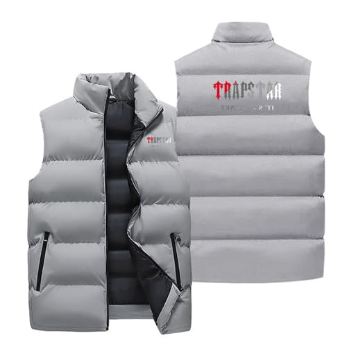 XYYYHTL Trapstar Weste Weste Herren Outdoor Wasserdichte Softshell Ärmellose Trap Star Jacke Bodywarmer Weste Full Zipp Softshellweste Trapstar Herren Weste Steppweste Weste Trapstar JackeA114 von XYYYHTL