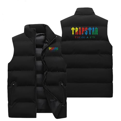 XYYYHTL Trapstar Weste Weste Herren Outdoor Wasserdichte Softshell Ärmellose Trap Star Jacke Bodywarmer Weste Full Zipp Softshellweste Trapstar Herren Weste Steppweste Weste Trapstar JackeA161 von XYYYHTL