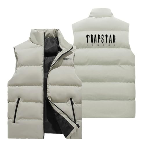 XYYYHTL Trapstar Weste Weste Herren Outdoor Wasserdichte Softshell Ärmellose Trap Star Jacke Bodywarmer Weste Full Zipp Softshellweste Trapstar Herren Weste Steppweste Weste Trapstar JackeA189 von XYYYHTL