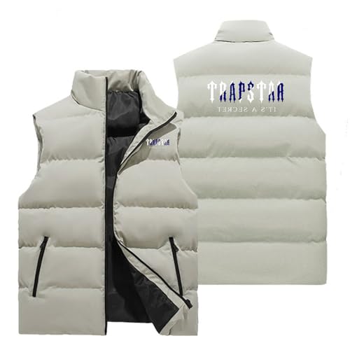 XYYYHTL Trapstar Weste Weste Herren Outdoor Wasserdichte Softshell Ärmellose Trap Star Jacke Bodywarmer Weste Full Zipp Softshellweste Trapstar Herren Weste Steppweste Weste Trapstar JackeA40 von XYYYHTL