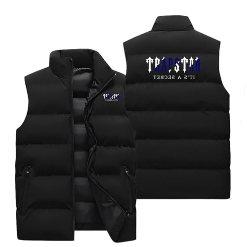 XYYYHTL Trapstar Weste Weste Herren Outdoor Wasserdichte Softshell Ärmellose Trap Star Jacke Bodywarmer Weste Full Zipp Softshellweste Trapstar Herren Weste Steppweste Weste Trapstar JackeA41 von XYYYHTL