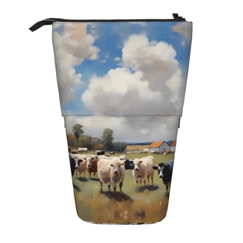 XZDAL A Large Farm Federmäppchen mit erweiterbarem Design, tragbare und leichte Aufbewahrung für Schreibwaren, kleine Gegenstände von XZDAL