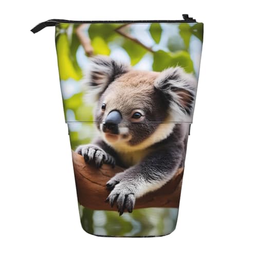 XZDAL A Little Koala Federmäppchen mit erweiterbarem Design, tragbare und leichte Aufbewahrung für Schreibwaren, kleine Gegenstände von XZDAL
