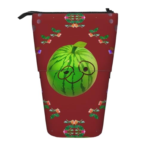XZDAL Big Eye Wassermelone Federmäppchen mit erweiterbarem Design, tragbare und leichte Aufbewahrung für Schreibwaren, kleine Gegenstände von XZDAL