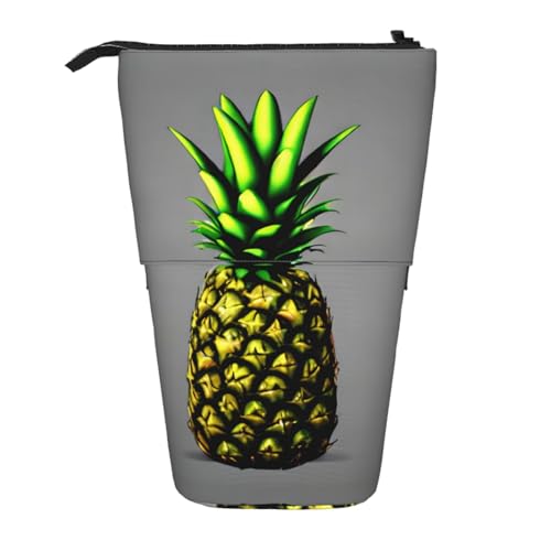 XZDAL Cartoon Ananas Federmäppchen mit erweiterbarem Design, tragbare und leichte Aufbewahrung für Schreibwaren, kleine Gegenstände von XZDAL